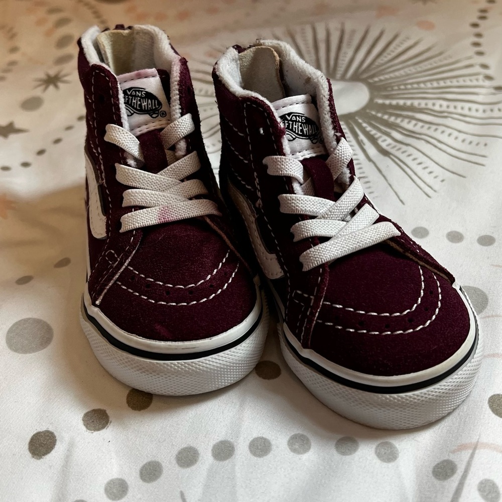 Vans Toddler Sk8-Hi Zip Shows Size 4